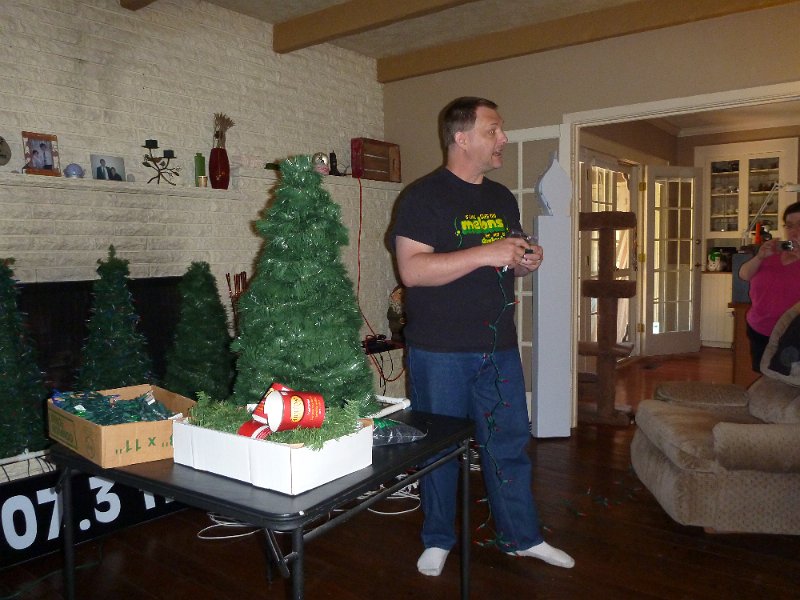 P1000163.JPG - John with his version of the mini-tree