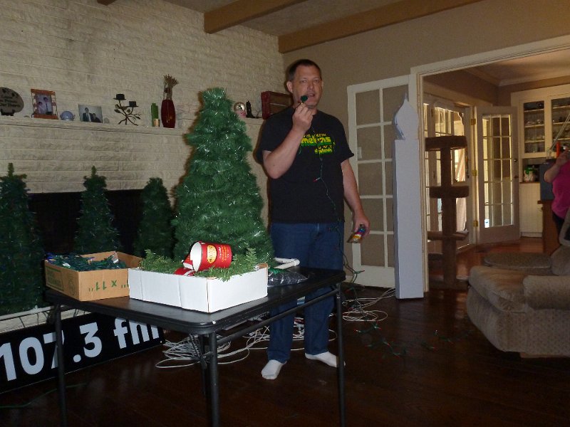 P1000164.JPG - John with his version of the mini-tree step 1